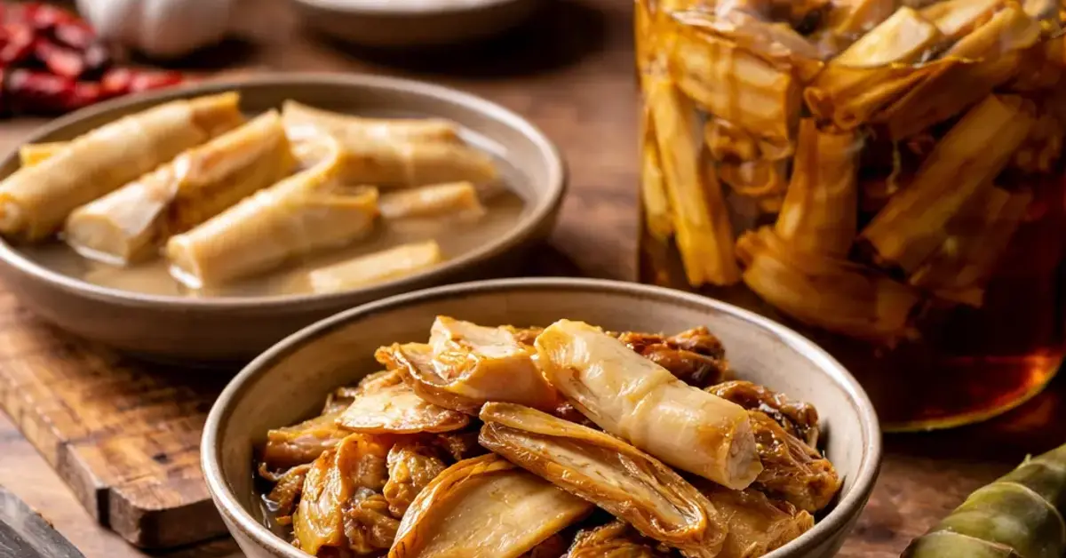 aging bamboo shoots, how to age bamboo shoots for flavor, bamboo shoot flavor depth