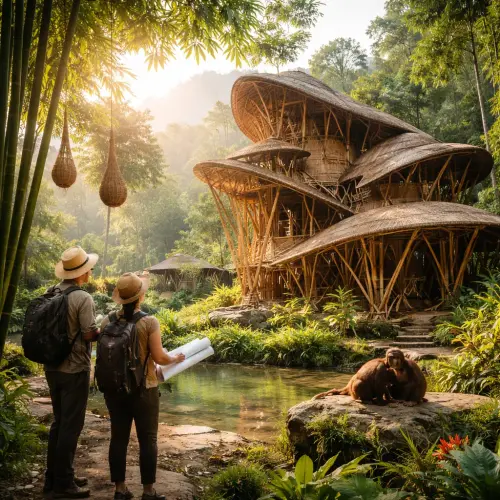 bamboo buildings, bamboo architecture, wild architects, sustainable building materials