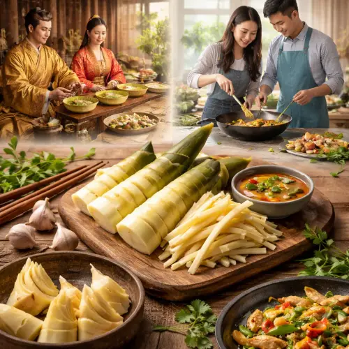 Bamboo Shoot Consumption, bamboo shoot history, bamboo shoot consumption change over time, ancient Chinese cuisine bamboo shoots