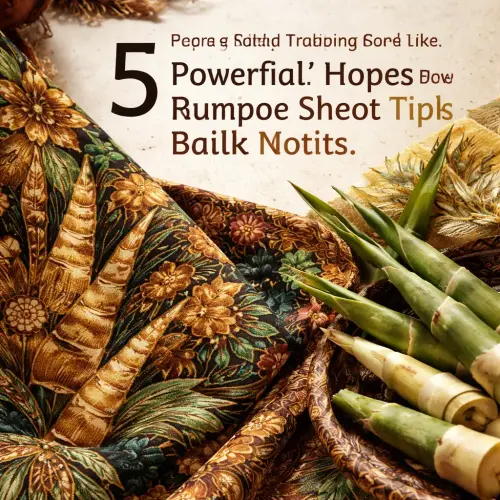 Bamboo Shoot Tips Batik Motifs
