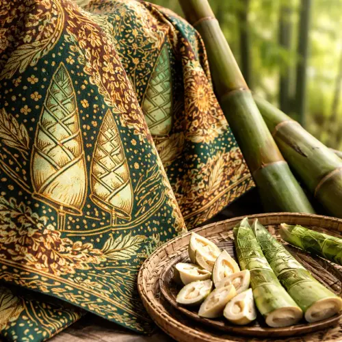 Bamboo Shoot Tips Batik Motifs, Riau batik, bamboo shoot motif, symbolism in batik
