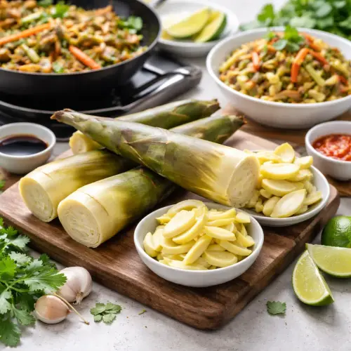 bamboo shoots modern kitchen