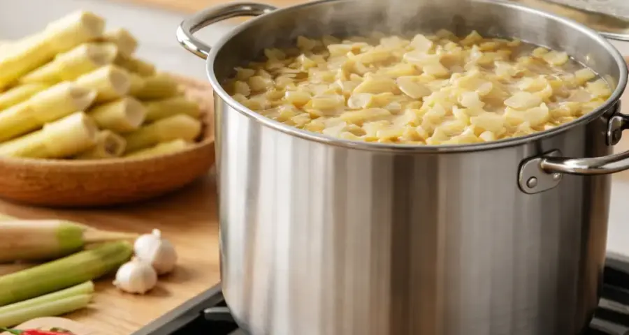 What Makes a Pot the Best Pot for Boiling Large Amounts of Rebung?