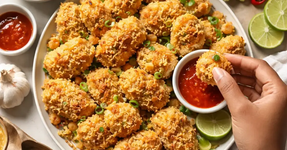 Brown Girl Vegan Nasi Goreng Nugget, vegan egg substitution, nasi goreng nugget recipe, brown girl vegan