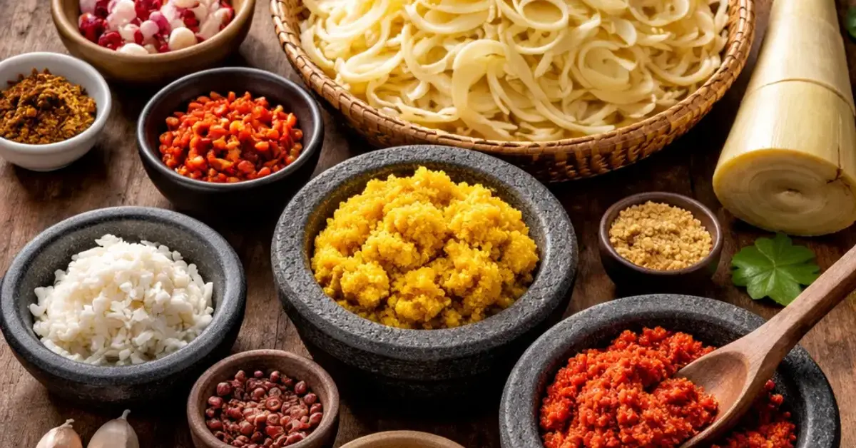 bumbu dasar rebung, bumbu dasar, rebung, flavor base recipe