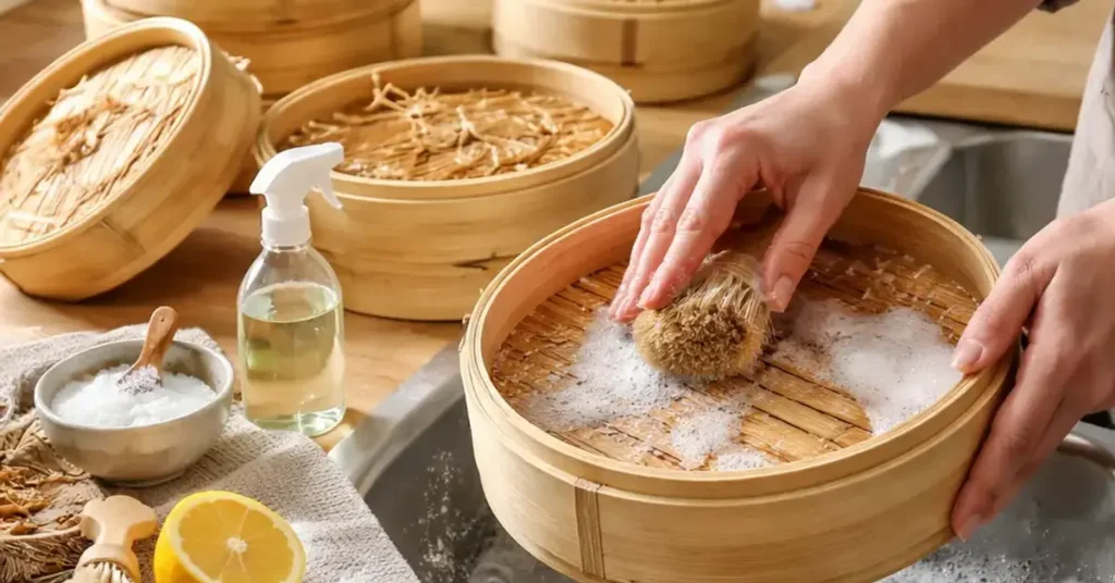 cleaning bamboo steamers, bamboo steamer cleaning, how to clean bamboo steamer, bamboo steamer maintenance