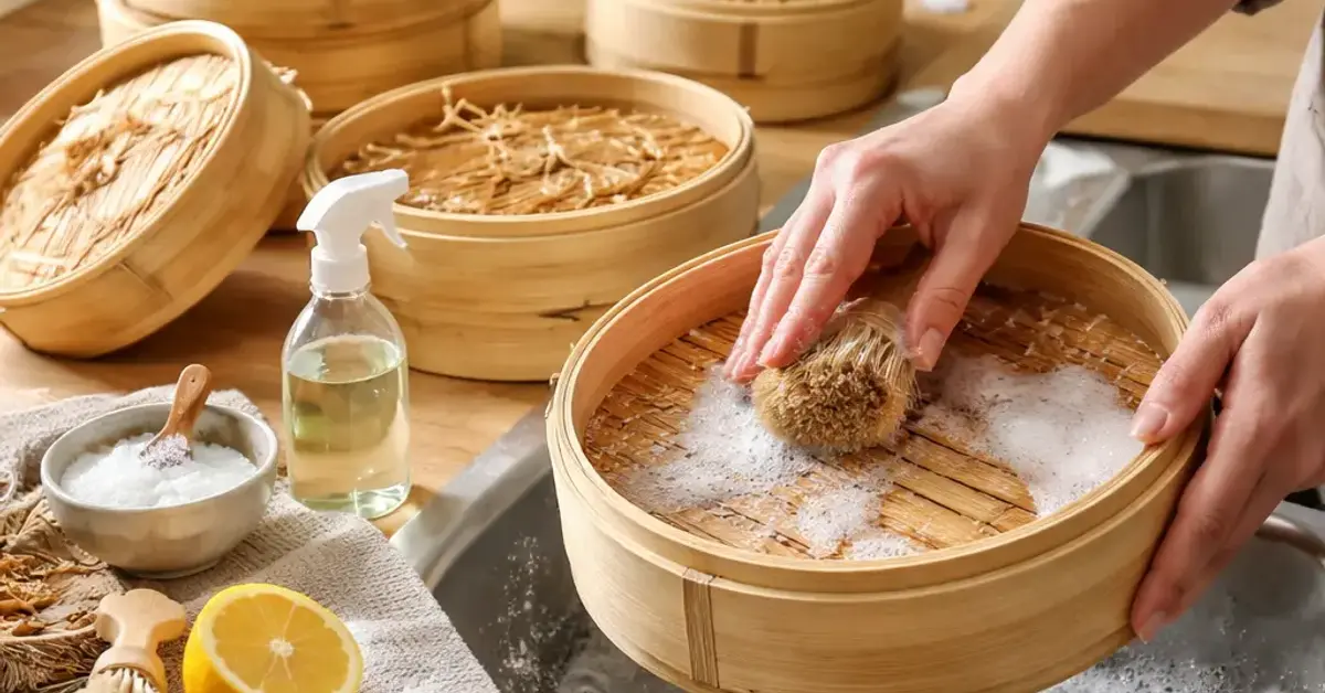 cleaning bamboo steamers, bamboo steamer cleaning, how to clean bamboo steamer, bamboo steamer maintenance