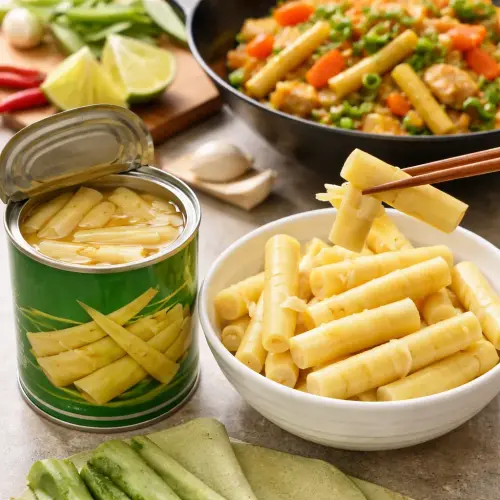 Cock Brand Canned Bamboo Shoot Tips review taste