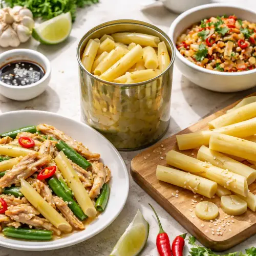 Cock Brand Canned Bamboo Shoot Tips review taste, cock brand bamboo shoot tips, canned bamboo shoot tips review, cock brand canned bamboo shoot tips 454g taste test