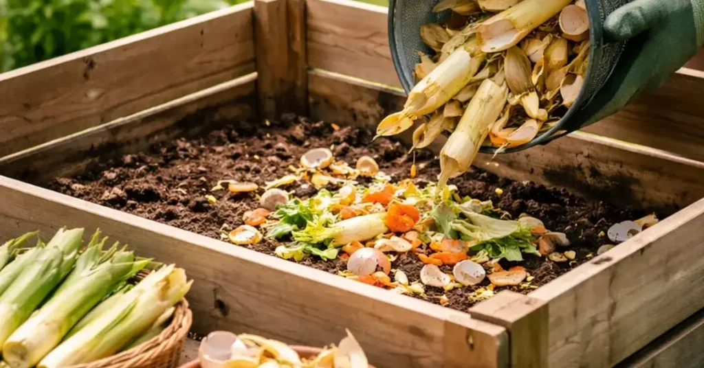 composting bamboo shoot scraps, composting bamboo shoots, bamboo scrap composting guide