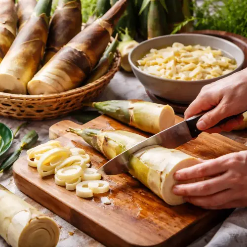 cut bamboo shoots, choose bamboo shoots, cut bamboo shoots properly, bamboo shoots from garden to wok