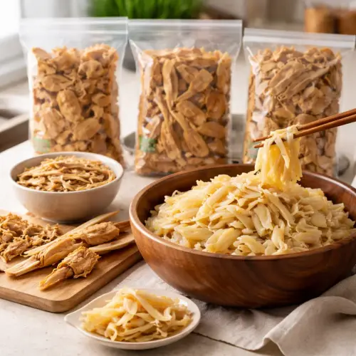 dried bamboo shoots, dried bamboo shoots rehydration, how to cook dried bamboo shoots, rebung kering review