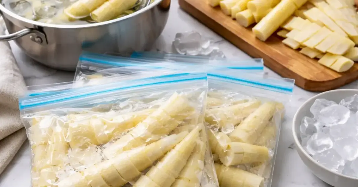 Freezing Bamboo Shoots, freezing bamboo shoots, how to freeze bamboo shoots, preserve bamboo shoots