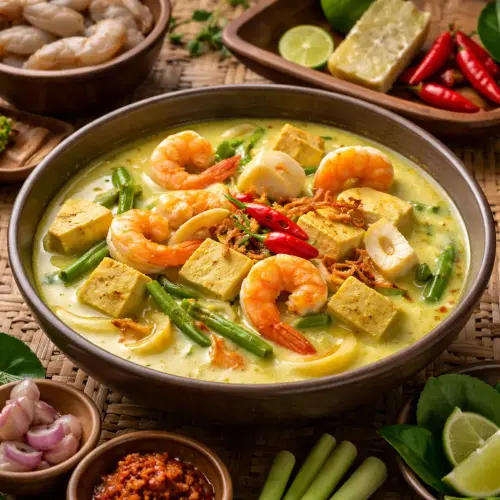 Javanese Sayur Lodeh Rebung, Javanese sayur lodeh, sayur lodeh rebung recipe, Nusantara classic comfort food