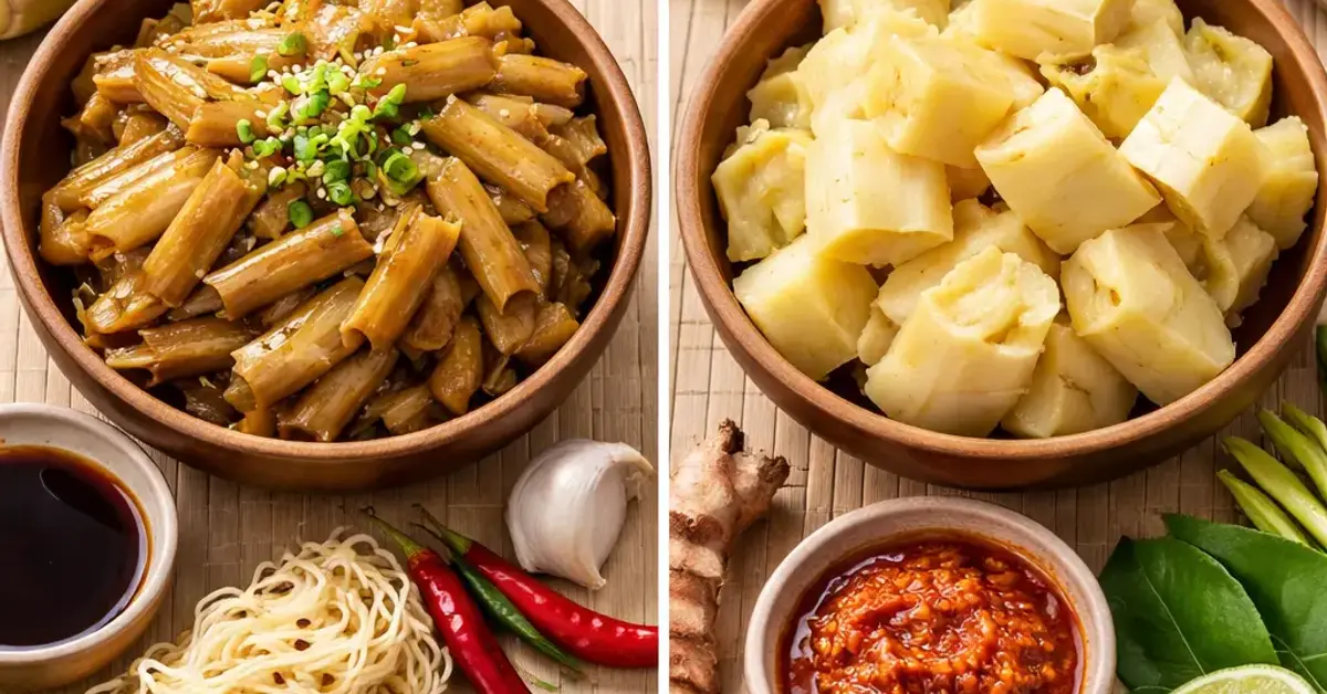 Menma vs. Rebung, menma vs rebung, Japanese menma guide, Indonesian rebung guide