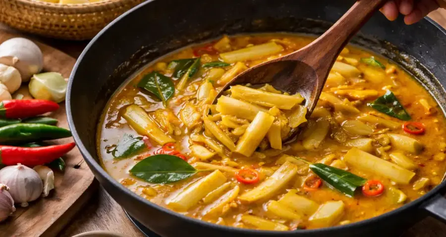 How to Prepare Gulai Rebung at Home
