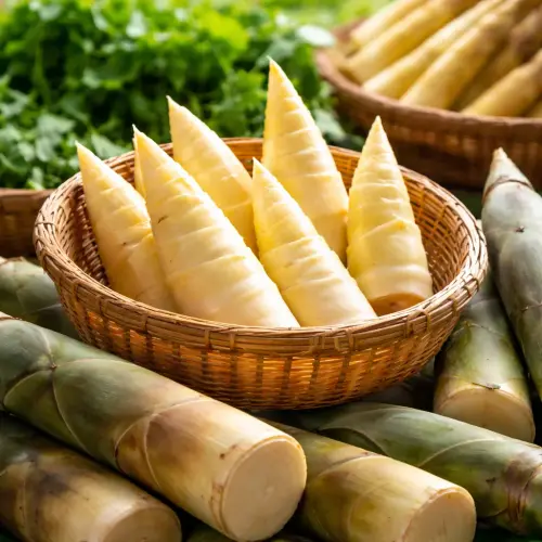 naturally sweet fresh bamboo shoots