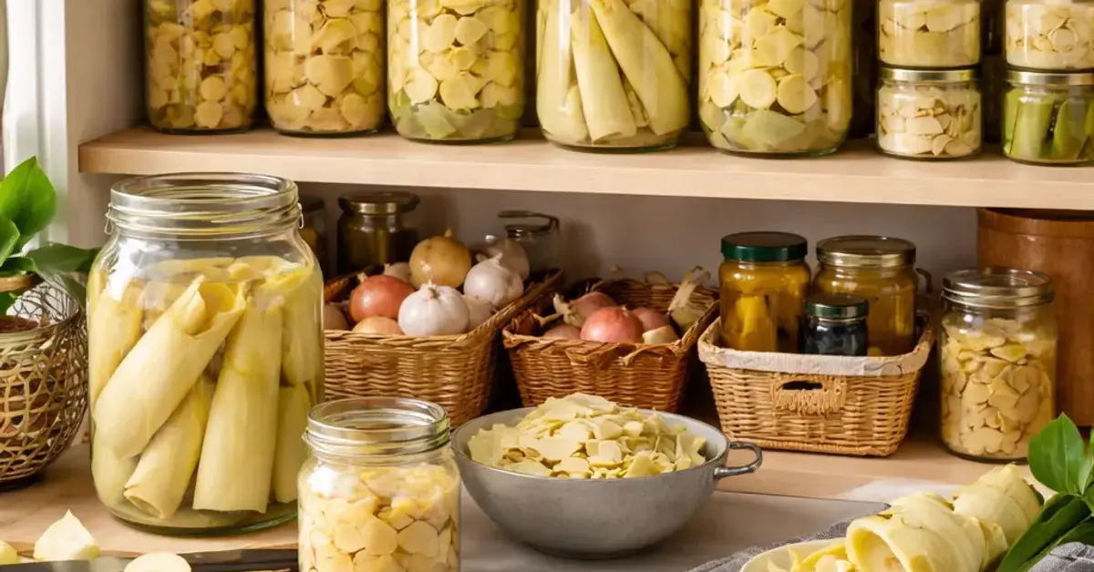 organize your pantry for preserved rebung, pantry organization, preserved rebung storage
