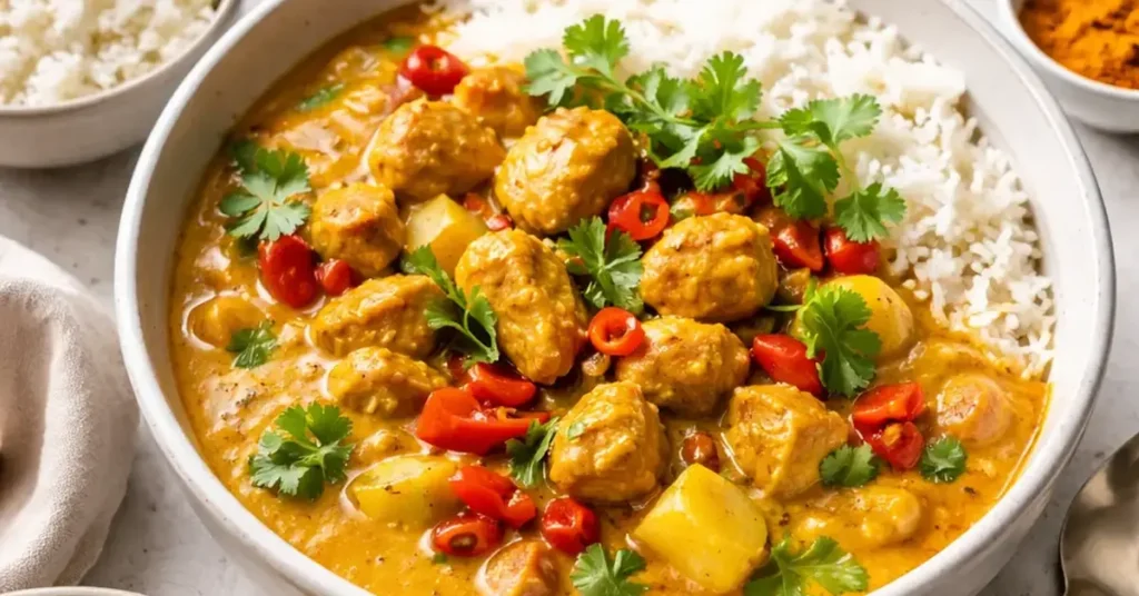 Padmanadi’s Vegan Chicken Curry review, Padmanadi's vegan curry, vegan chicken curry copycat recipe, Padmanadi's curry review