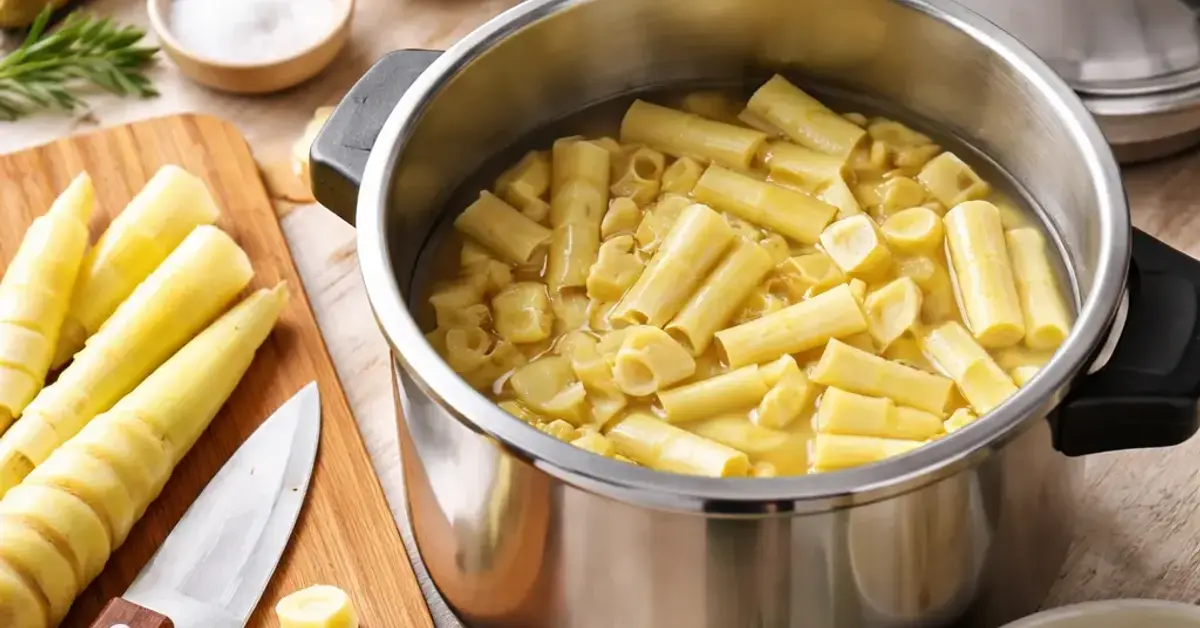 pressure cooker bamboo shoots, how to cook bamboo shoots in pressure cooker
