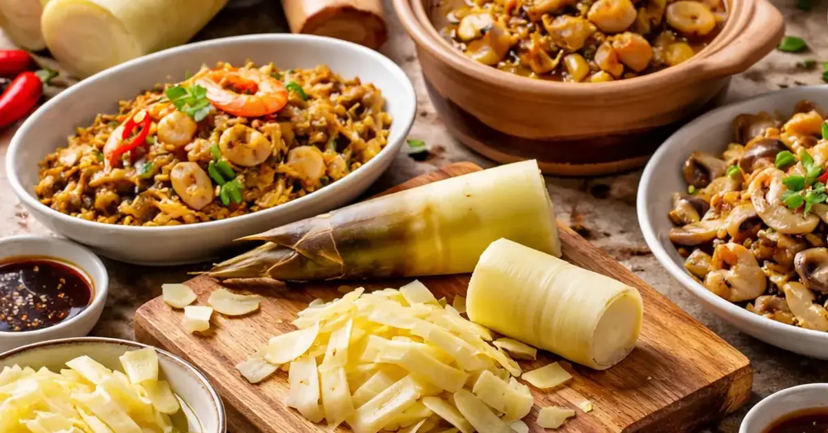 rebung Chinese-Indonesian fusion, Rebung, Chinese-Indonesian fusion cooking, Rebung recipes