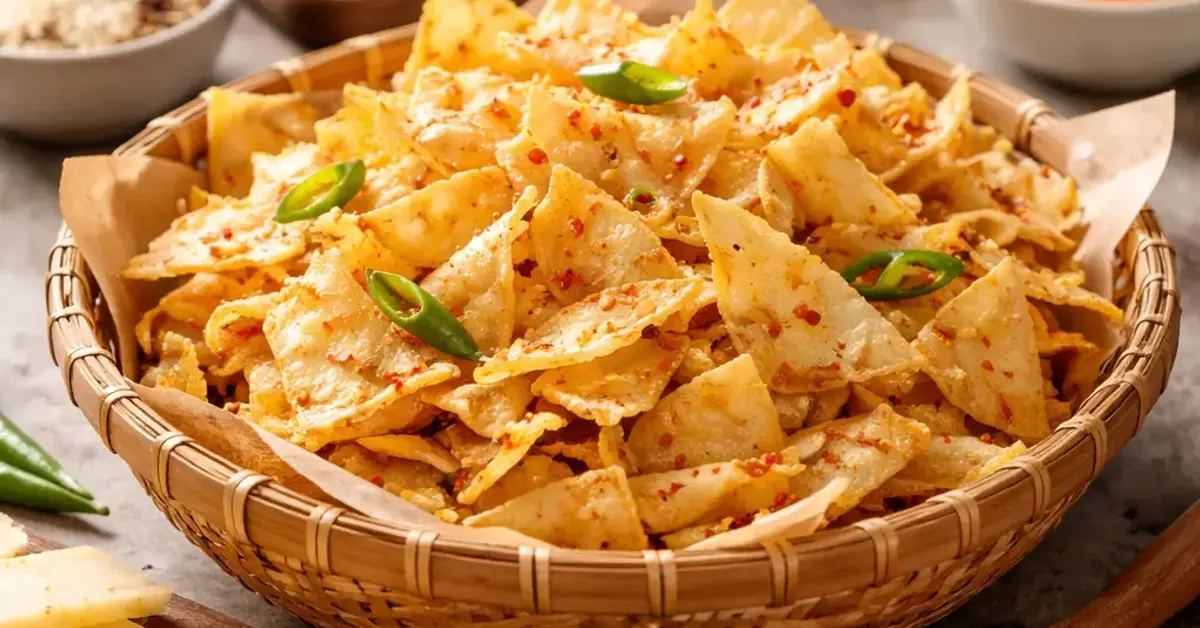 Rebung Chips, rebung chips, keripik rebung recipe, how to make bamboo shoot chips