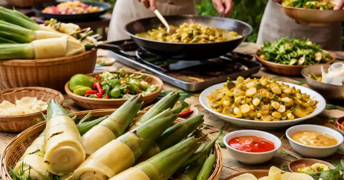 rebung cooking party, Rebung cooking party, how to host a rebung party, bamboo shoot recipe party