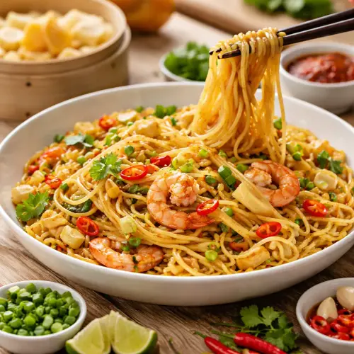 Rebung Pasta, rebung pasta recipe, Chinese-Indonesian fusion pasta