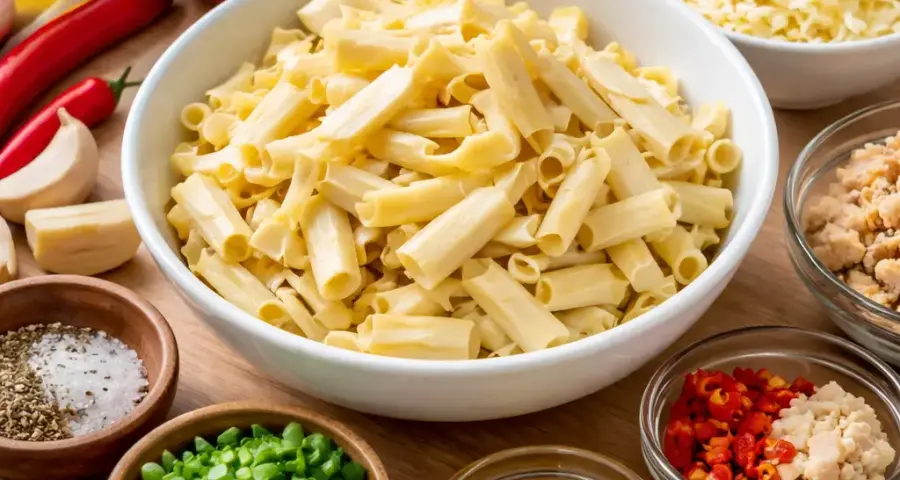 Ingredients for Rebung Pizza Topping