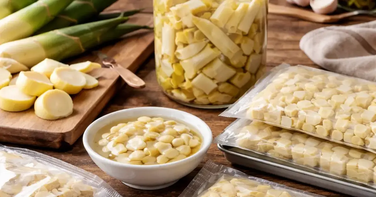 Rebung storage, storing rebung, rebung storage guide, how to store bamboo shoots year round