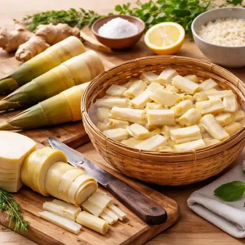 remove pesing odor from bamboo shoots naturally