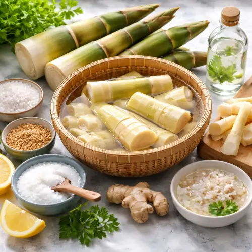 remove pesing odor from bamboo shoots naturally, remove bamboo shoot odor, natural ways to deodorize bamboo shoots