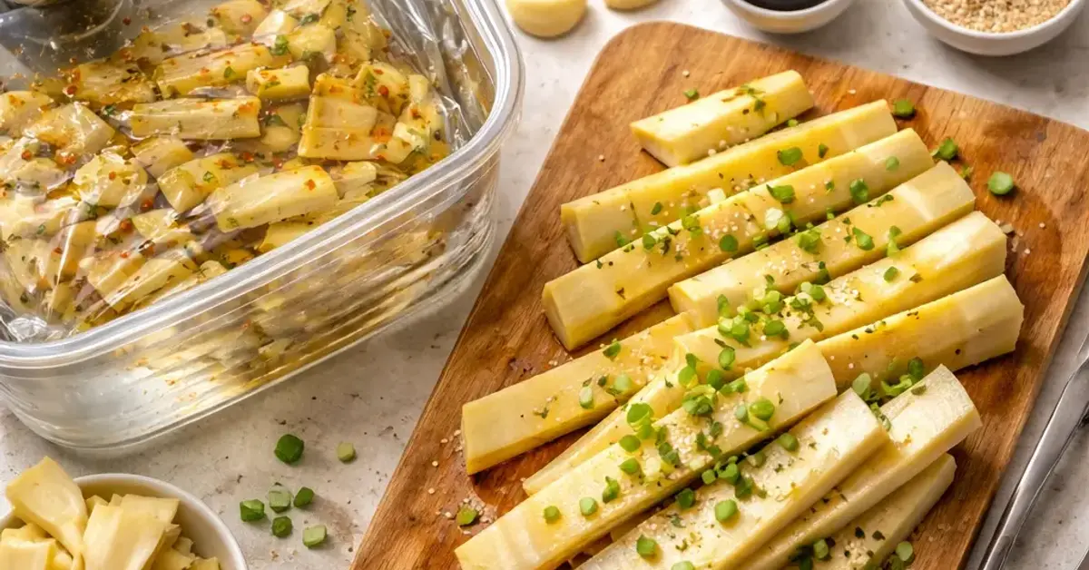 sous-vide bamboo shoots, how to cook bamboo shoots sous-vide, sous vide bamboo shoot recipe