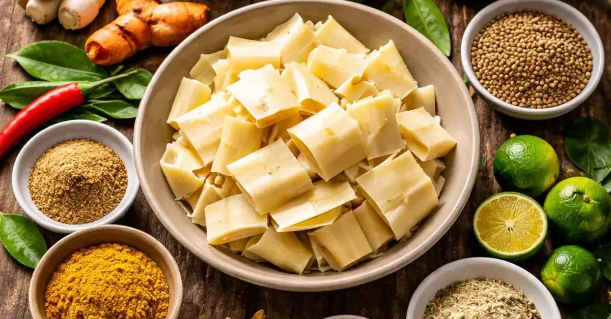 spice pairing for rebung, rebung spice pairing, bamboo shoot seasoning guide, spices for bamboo shoots