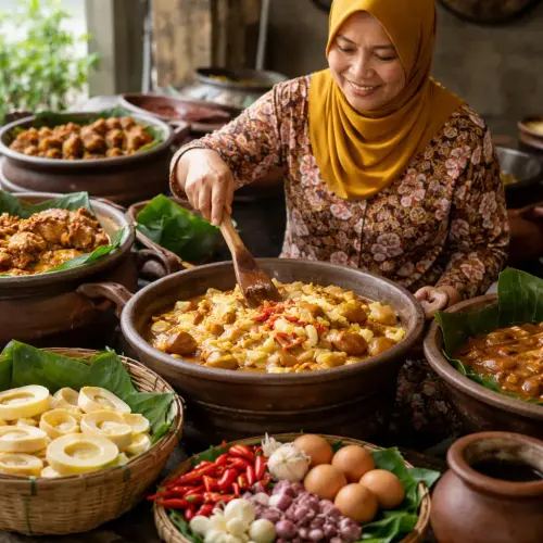 sweet rebung flavor, gudeg Semarang, Indonesian street food stories