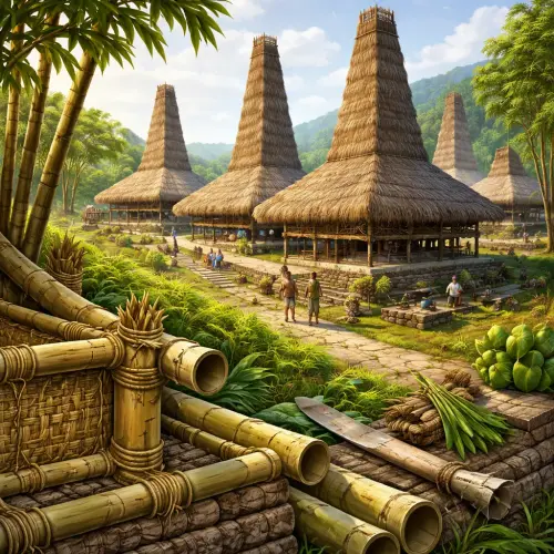 Tarung earthquake-resistant bamboo architecture philosophy Sumba traditional houses